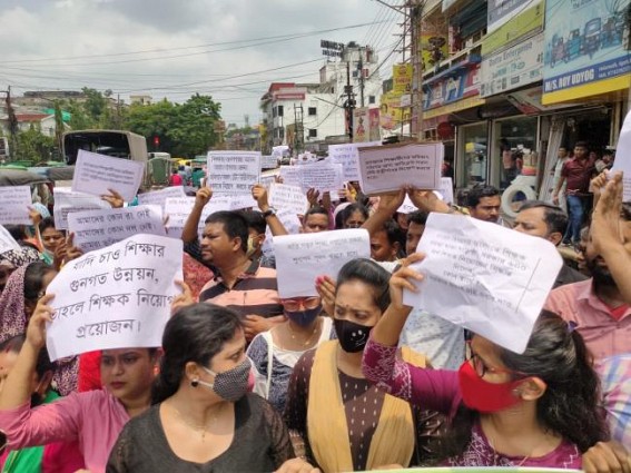 Over 20,000 Posts Vacant under the Education Dept : Education Dept, Finance Dept continues playing Football with Unemployed Youths Over 20,000 Posts Vacant under the Education Dept : Education Dept, Finance Dept continues playing Football with Unemployed Youths